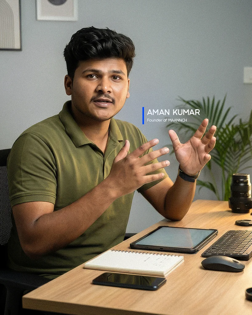 Aman Kumar, founder of Maannch